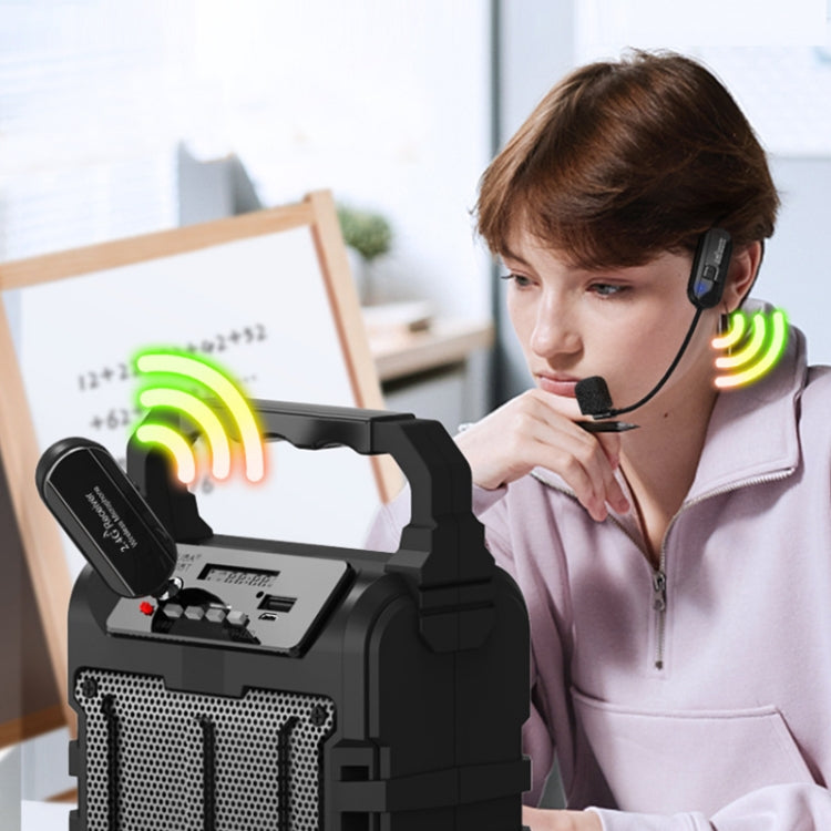 1 for 1 3.5mm Interface Wireless Head-Mounted Condenser Microphone Anti-Howling Loudspeaker - Microphone by PMC TechLife | Online Shopping South Africa | PMC TechLife | Buy Now Pay Later Mobicred