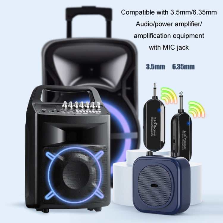 1 for 1 6.35mm Interface Wireless Head-Mounted Condenser Microphone Anti-Howling Loudspeaker - Microphone by PMC TechLife | Online Shopping South Africa | PMC TechLife | Buy Now Pay Later Mobicred