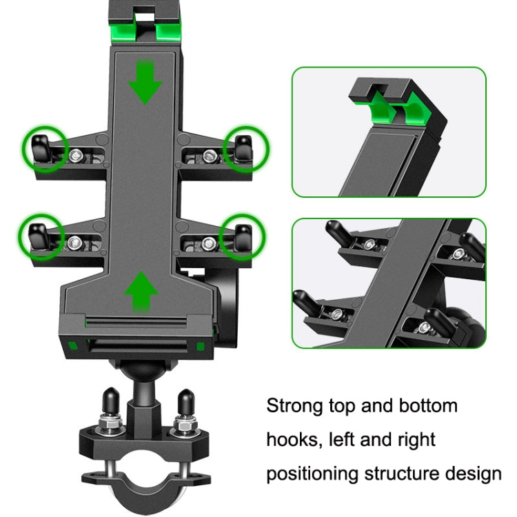 A02 Motorcycle Mobile Phone Navigation Bracket Car Riding Anti-shock Aluminum Alloy Rack(Car Handlebar Model) - Holder by PMC Jewellery | Online Shopping South Africa | PMC Jewellery | Buy Now Pay Later Mobicred