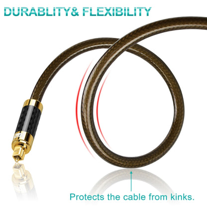 EMK GM/A8.0 Digital Optical Fiber Audio Cable Amplifier Audio Gold Plated Fever Line, Length: 1.5m(Transparent Coffee) - Audio Optical Cables by EMK | Online Shopping South Africa | PMC Jewellery | Buy Now Pay Later Mobicred