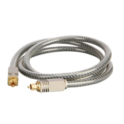 EMK YL/B Audio Digital Optical Fiber Cable Square To Square Audio Connection Cable, Length: 5m(Transparent Gray) - Audio Optical Cables by EMK | Online Shopping South Africa | PMC Jewellery | Buy Now Pay Later Mobicred