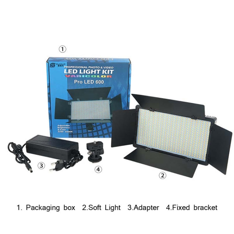 E600 RGB Color 40W 3200K-5600K LED Flat Panel Lights Live Broadcast Fill Light,EU Plug -  by PMC TechLife | Online Shopping South Africa | PMC TechLife | Buy Now Pay Later Mobicred