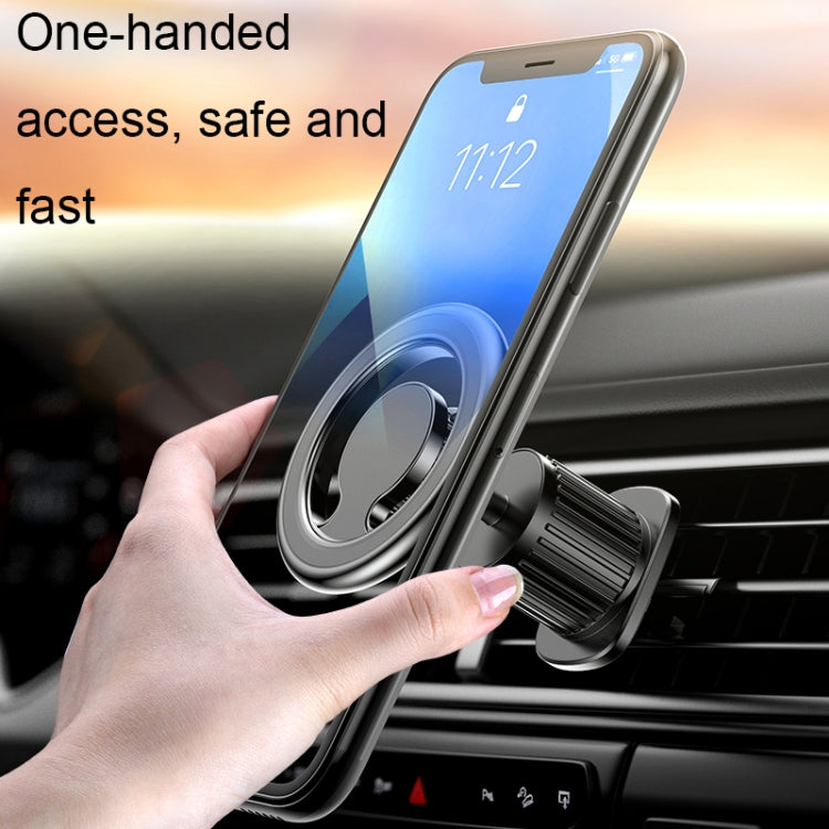 D19 Car Magnetic Mobile Phone Holder Rotatable Metal Navigation Bracket, Spec: Extended (Silver) - Universal Car Holders by PMC TechLife | Online Shopping South Africa | PMC TechLife | Buy Now Pay Later Mobicred
