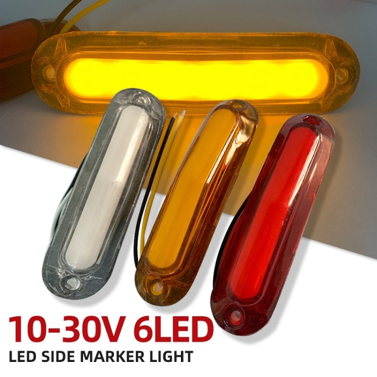 4pcs MK-162 6LED Light Guide Side Light 10-30V Trailer Side Tail Light(Red) - Warning Lights by PMC Jewellery | Online Shopping South Africa | PMC Jewellery | Buy Now Pay Later Mobicred