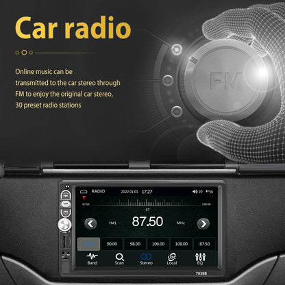 A3061 7 Inches MP5 Bluetooth Player Universal Wired CarPlay Reversing Image Integrated, Style: Standard+8 Lights Camera - Car MP3 & MP4 & MP5 by PMC Jewellery | Online Shopping South Africa | PMC Jewellery | Buy Now Pay Later Mobicred