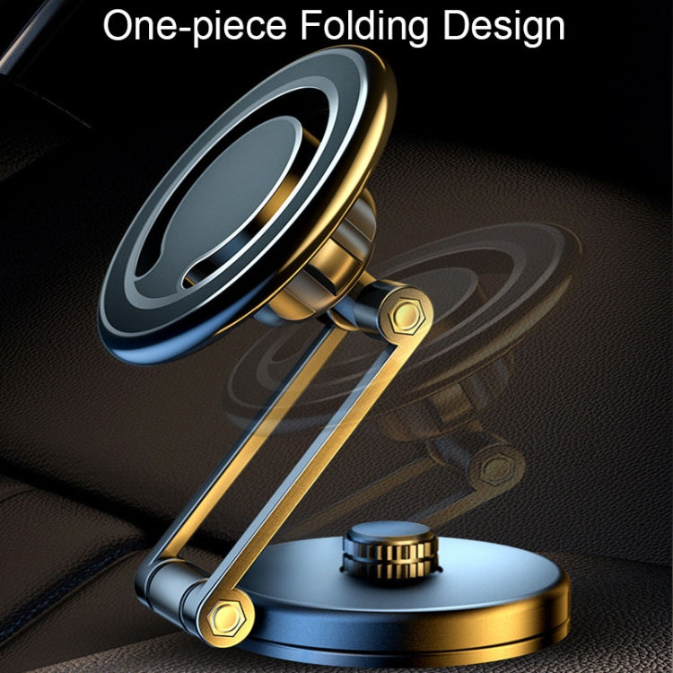D27 Car Magnetic Telescopic Folding Navigation Mobile Phone Holder(Black) - Car Holders by PMC TechLife | Online Shopping South Africa | PMC TechLife | Buy Now Pay Later Mobicred