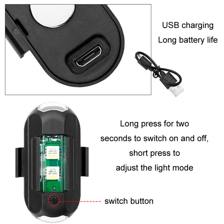 Vibration Remote Control Induction Motorcycle Wireless Strong Magnetic Warning Flash Light, Specification: 2 Light +1 RC - Signal Lights by PMC TechLife | Online Shopping South Africa | PMC TechLife | Buy Now Pay Later Mobicred