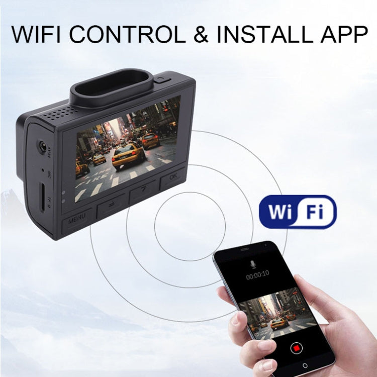 M200 44K HD Dual Recording Car Driving Recorder With WIFI+GPS Function - Car DVRs by PMC TechLife | Online Shopping South Africa | PMC TechLife | Buy Now Pay Later Mobicred