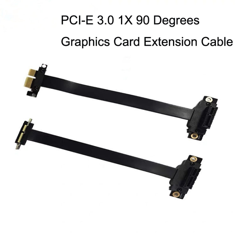PCI-E 3.0 1X 90 Degrees Graphics Card / Wireless Network Card Extension Cable, Cable Length: 5cm - PCIE Cable by PMC TechLife | Online Shopping South Africa | PMC TechLife