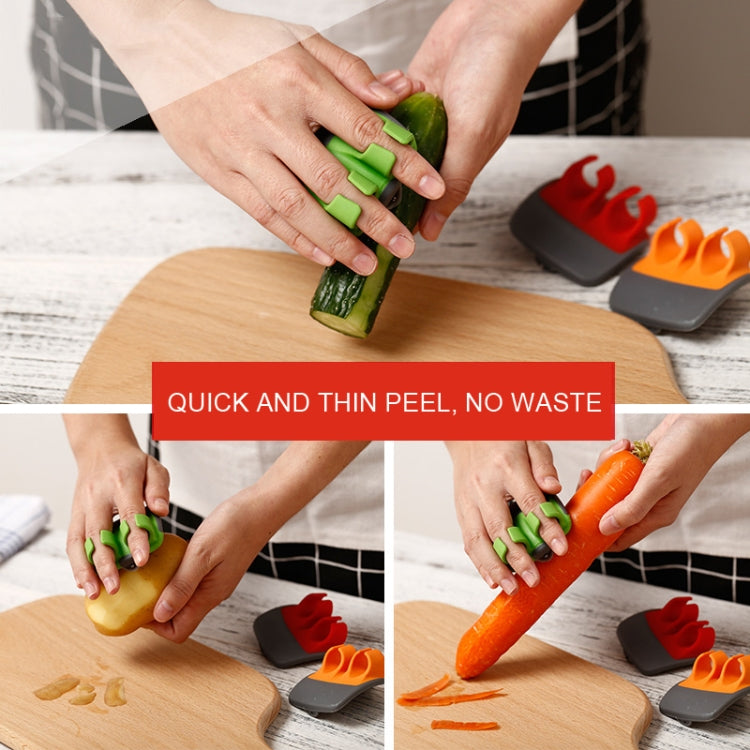 Palm Hand Peeler For Potato, Fruit, Kitchen Vegetable Peeler(Orange) - Cutter & Peeler by PMC TechLife | Online Shopping South Africa | PMC TechLife | Buy Now Pay Later Mobicred