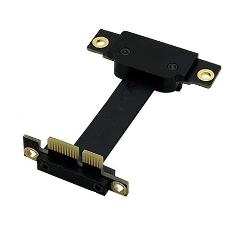 PCI-E 3.0 1X To 1X 90 Degrees Reverse Graphics Card / Wireless Network Card / Conversion Card Extension Cable(Black) - PCIE Cable by PMC TechLife | Online Shopping South Africa | PMC TechLife