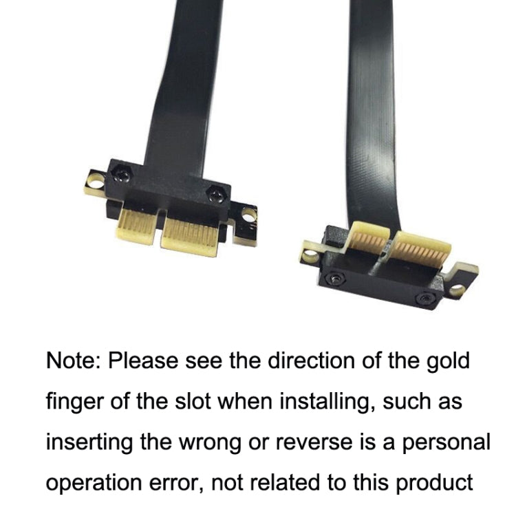 PCI-E 3.0 1X To 1X 90 Degrees Reverse Graphics Card / Wireless Network Card / Conversion Card Extension Cable(Black) - PCIE Cable by PMC TechLife | Online Shopping South Africa | PMC TechLife