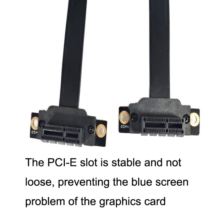 PCI-E 3.0 1X 180-degree Graphics Card Wireless Network Card Adapter Block Extension Cable, Length: 15cm - PCIE Cable by PMC TechLife | Online Shopping South Africa | PMC TechLife | Buy Now Pay Later Mobicred