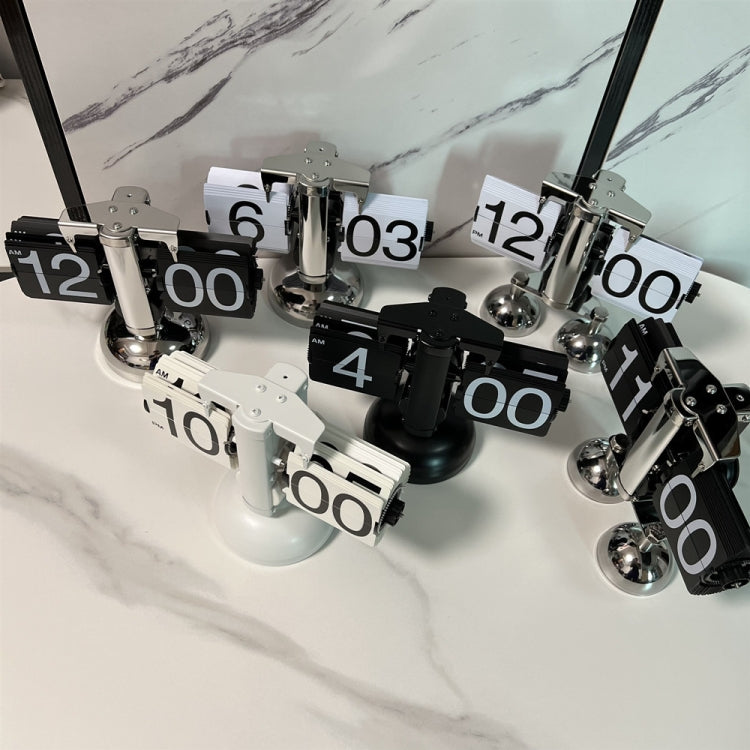 HY-F001 Auto-turning Balance-shaped Clock Home Decorative Flop Clock, Spec: Single (Full Black) - Novelty Clock by PMc TechLife | Online Shopping South Africa | PMc TechLife | Buy Now Pay Later Mobicred