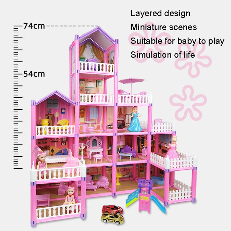 DSJ55-1 105pcs/set Children Passing Domestic Toy Doll House Princess Castle Set Simulation Disguise House - Pretend Play Toys by PMC Jewellery | Online Shopping South Africa | PMC Jewellery