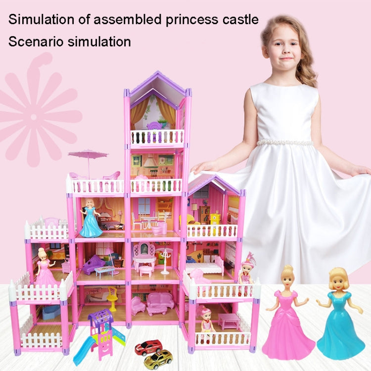 DSJ55-2 126pcs/set Children Passing Domestic Toy Doll House Princess Castle Set Simulation Disguise House - Pretend Play Toys by PMC Jewellery | Online Shopping South Africa | PMC Jewellery