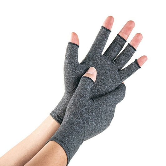 Outdoor Half Finger Joint Care Compression Cycling Gloves, Size: L(Gray) - Cycling Gloves by PMC Jewellery | Online Shopping South Africa | PMC Jewellery | Buy Now Pay Later Mobicred