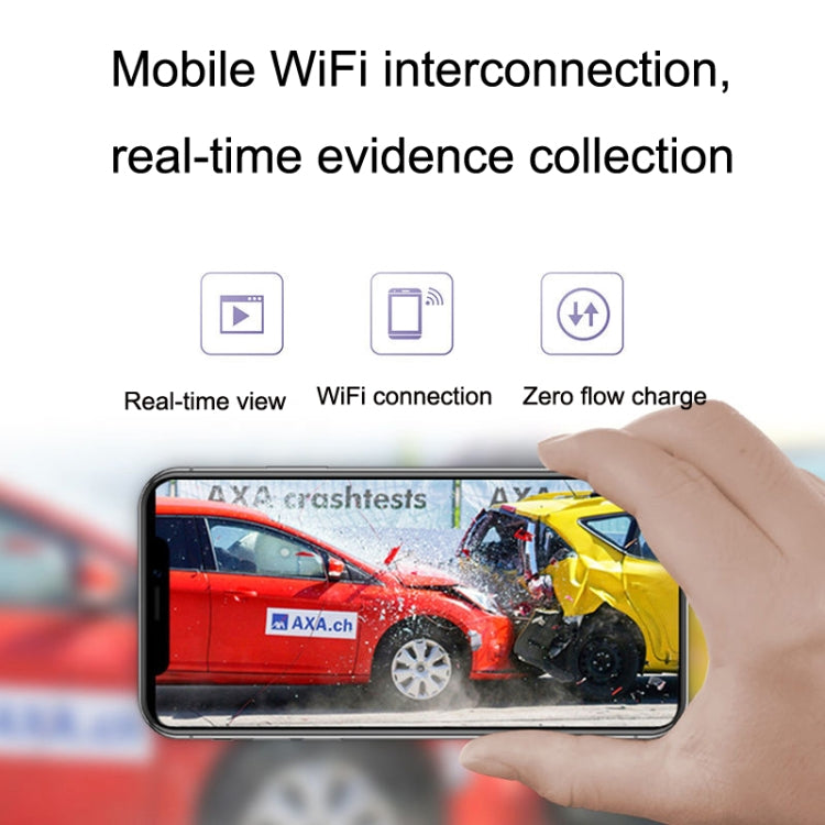 M9 Hidden Driving Recorder WiFi Phone Connecting Car Parking Monitoring 1080P HD Recorder(With Button+Parking Monitoring Line) - Car DVRs by PMC Jewellery | Online Shopping South Africa | PMC Jewellery | Buy Now Pay Later Mobicred