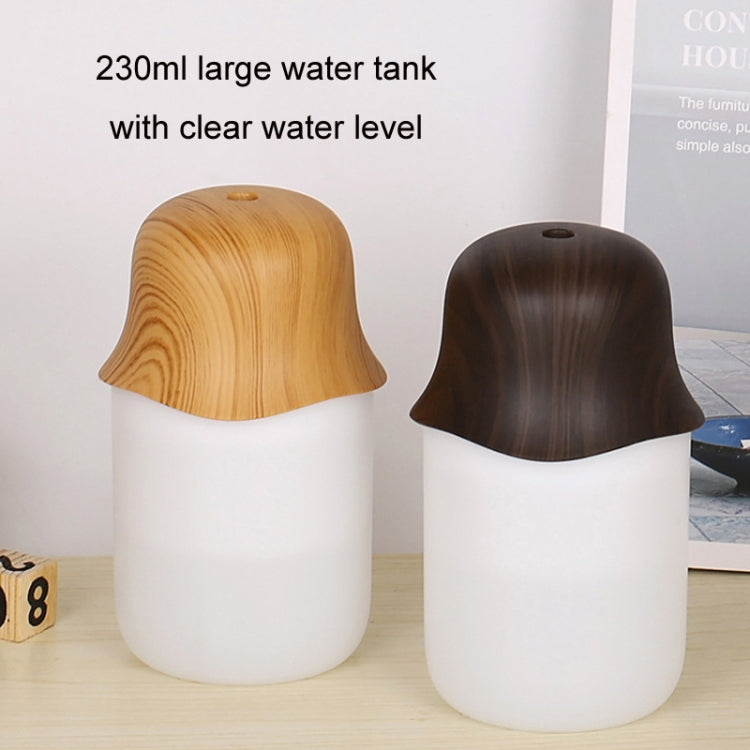 Desktop USB Humidifier Wood Grain Air Aromatherapy Night Light(Dark Color) - free shipping - PMC TechLife - Order now!