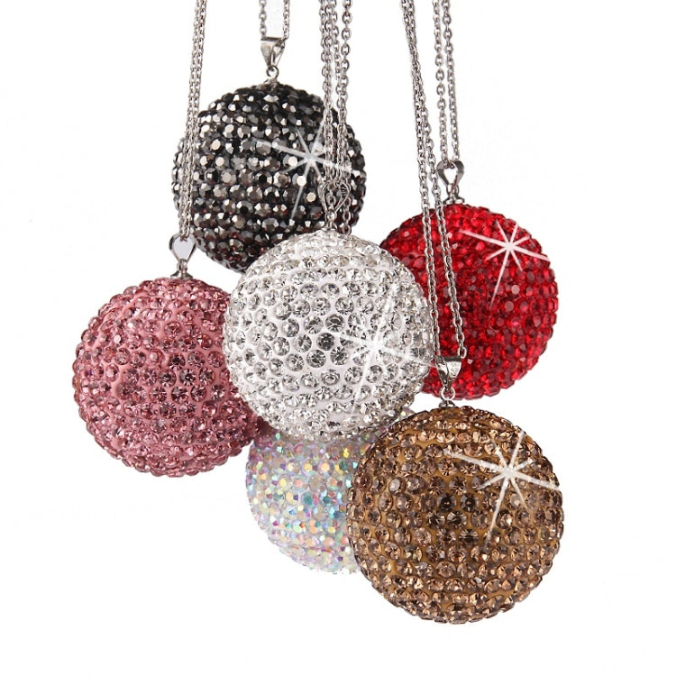 Car Diamond Crystal Ball Rearview Mirror Decoration Pendant(Black) - free shipping - PMC TechLife - Order now!