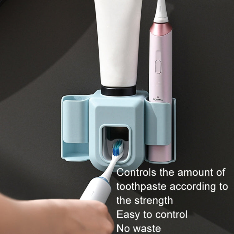 Electric Toothbrush Holder Automatic Toothpaste Squeezer Bathroom Wall Mounted Toothpaste Holder(Gray) - Toothpaste Squeezing Device by PMC TechLife | Online Shopping South Africa | PMC TechLife