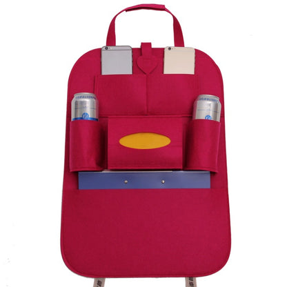 Car Multifunctional Seat Back Storage Hanging Bag, Size: 40x56cm(Rose Red) - Stowing Tidying by PMC Jewellery | Online Shopping South Africa | PMC Jewellery | Buy Now Pay Later Mobicred