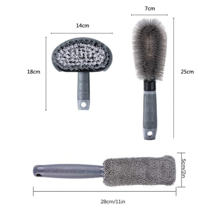 6pcs/Set Gloves Dusting Tire Brush Car Cleaning Brush Set(B Model) - Car washing supplies by PMC TechLife | Online Shopping South Africa | PMC TechLife | Buy Now Pay Later Mobicred