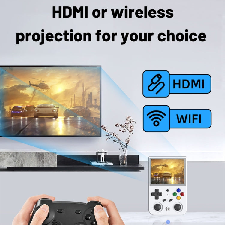 ANBERNIC RG353V  3.5 Inch Wireless Game Box Android 11 Linux OS Handheld Game Console 256G 35000 Games(Transparent Black) - free shipping - PMC TechLife - Order now!