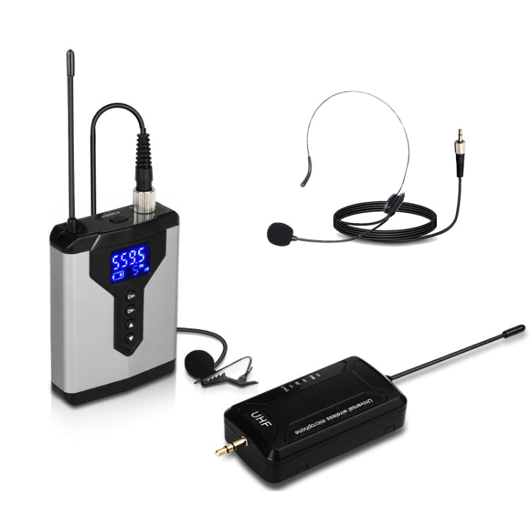 Q6 1 Drag 1 Wireless Lavalier Head Wear USB Computer Recording Microphone Live Phone SLR Lavalier Microphone - free shipping - PMC TechLife - Order now!