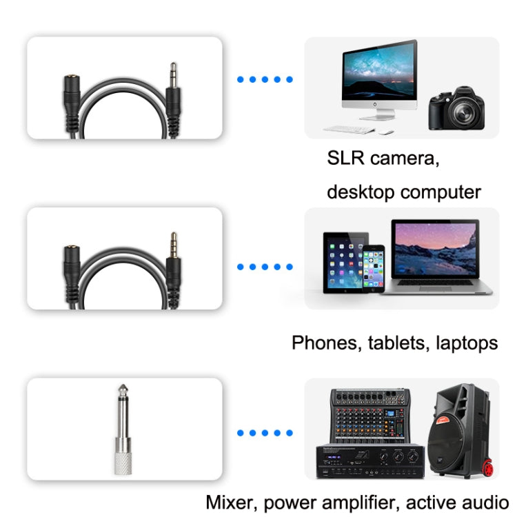 Q6 1 Drag 1 Wireless Lavalier Head Wear With Stand USB Computer Recording Microphone Live Phone SLR Lavalier Microphone - Microphone by PMC TechLife | Online Shopping South Africa | PMC TechLife | Buy Now Pay Later Mobicred