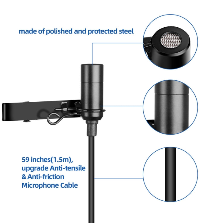 Q6 1 Drag 2 Wireless Lavalier With Stand USB Computer Recording Microphone Live Phone SLR Lavalier Microphone - Microphone by PMC Jewellery | Online Shopping South Africa | PMC Jewellery | Buy Now Pay Later Mobicred