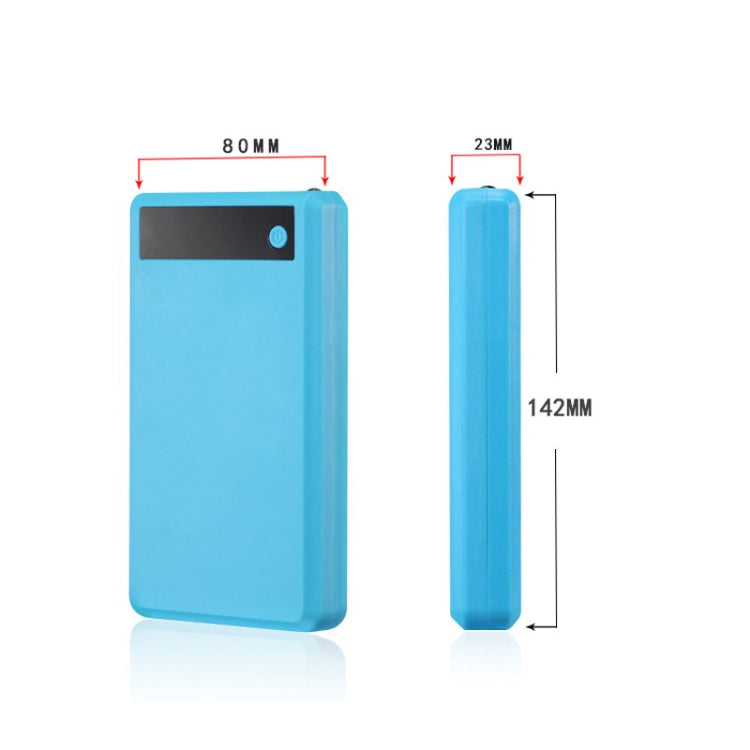 Q6 Removable 6 Sections 18650 Battery Box Charger Case, Style: Flash/Fast Charge(Blue) - Battery Storage Box by PMC TechLife | Online Shopping South Africa | PMC TechLife