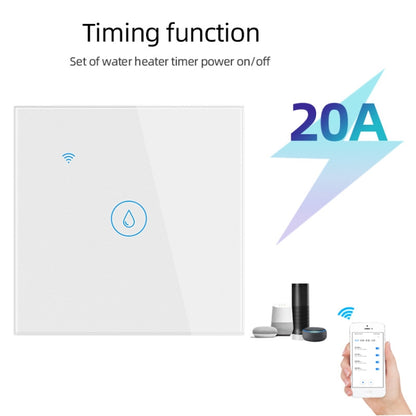 ZigBee 20A Water Heater Switch Black High Power Time Voice Control EU Plug - Smart Switch by PMC Jewellery | Online Shopping South Africa | PMC Jewellery | Buy Now Pay Later Mobicred