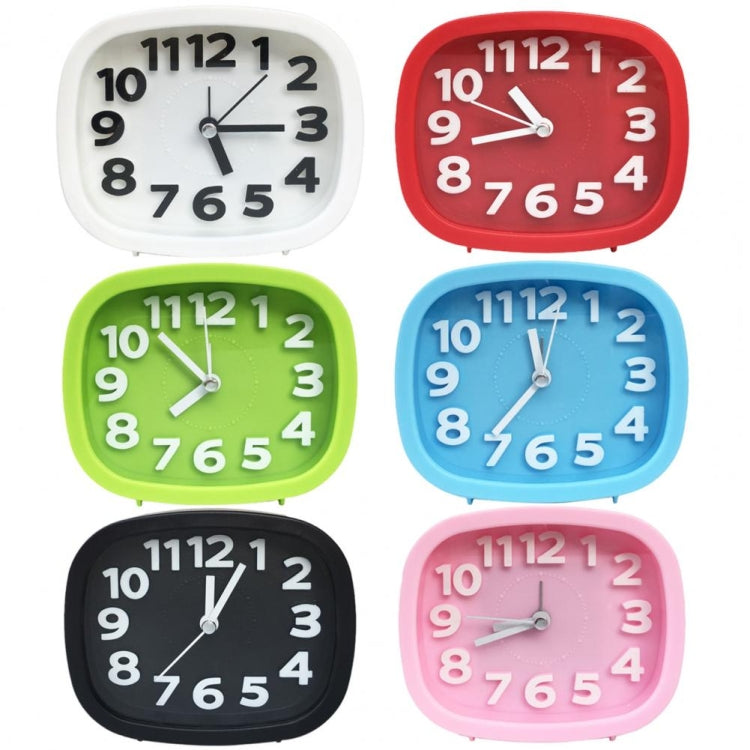 Square Candy Color Stereo Digital Silent Alarm Clock Children Student Alarm Clock(Black) - Alarm Clocks by PMc TechLife | Online Shopping South Africa | PMc TechLife | Buy Now Pay Later Mobicred