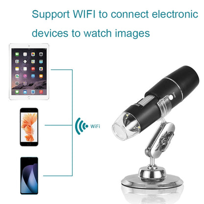 50X-1000X Wireless WIFI Connection LED Light Portable Digital Microscope, Specification: W05-B - Digital Microscope by PMC Jewellery | Online Shopping South Africa | PMC Jewellery | Buy Now Pay Later Mobicred