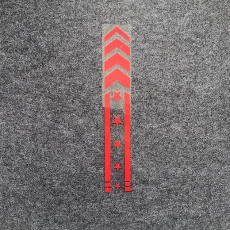 10pcs Motorcycle Car Fender Reflective Sticker Modified Decorative Waterproof Sticker Arrow Star(Red) - Decorative Sticker by PMC TechLife | Online Shopping South Africa | PMC TechLife | Buy Now Pay Later Mobicred