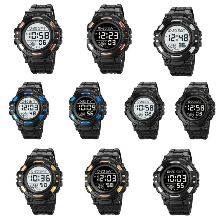SKMEI 2003 Multifunctional Back Light Sports Watch Mens Countdown Date Alarm Clock Watch(Silver White Machine) - free shipping - PMC TechLife - Order now!