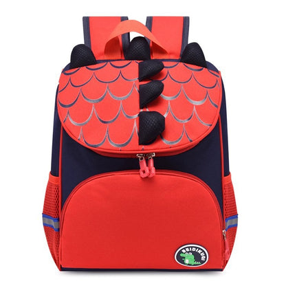 Kindergarten Children Cute Cartoon Backpack School Bag(Red Dinosaur) - Kids Bags by PMC Jewellery | Online Shopping South Africa | PMC Jewellery