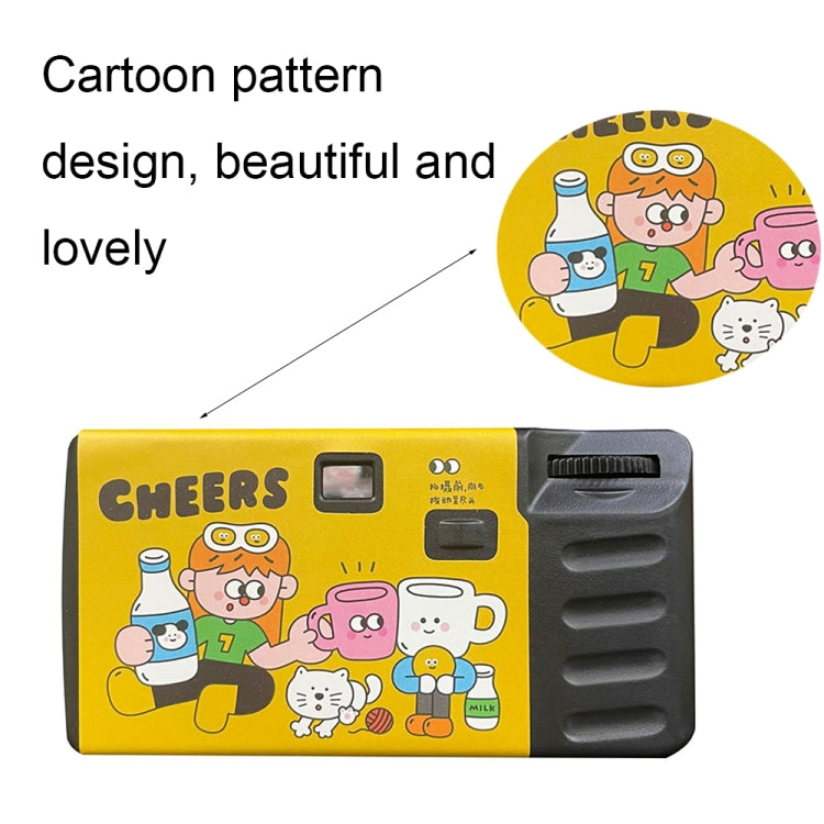 12pcs Cheers Retro Film Camera Waterproof Cartoon Decorative Stickers without Camera - Children Cameras by PMC Jewellery | Online Shopping South Africa | PMC Jewellery | Buy Now Pay Later Mobicred