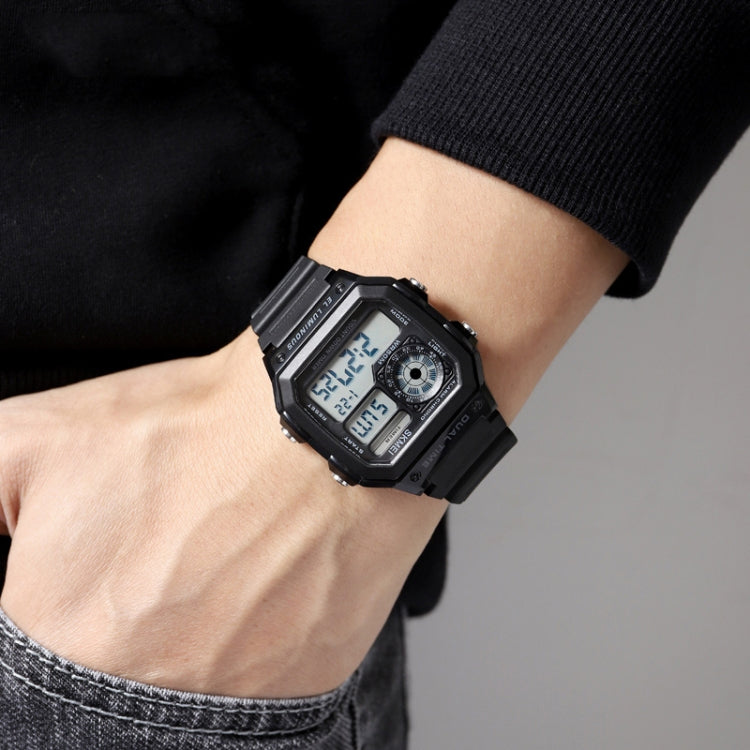 SKMEI 1998 Transparent Shell Ice Sensor Outdoor Sports Waterproof Multi-function Watch(Black) - free shipping - PMC TechLife - Order now!
