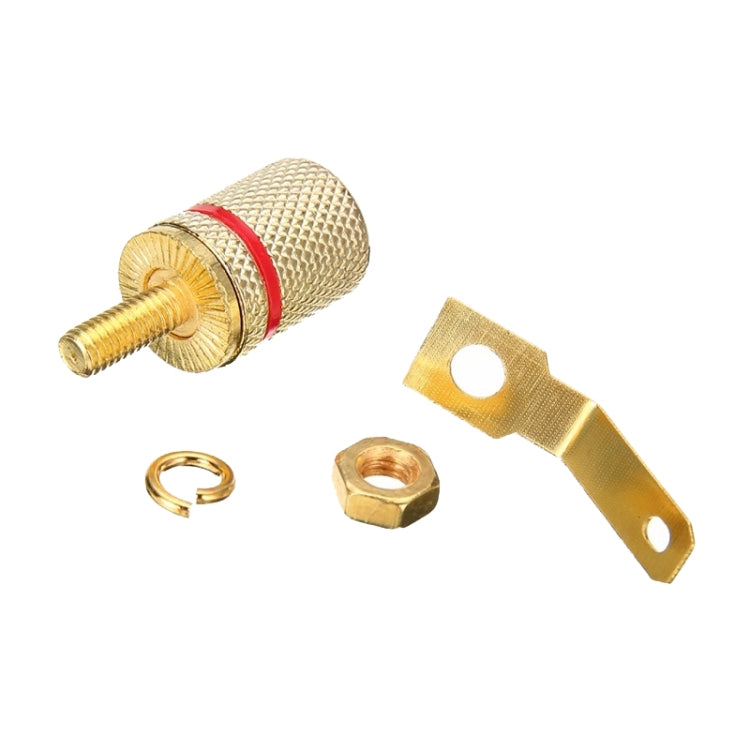 10pcs Speaker Gold-plated 4MM Banana Plug Terminal(306) - Terminal connectors by PMC TechLife | Online Shopping South Africa | PMC TechLife