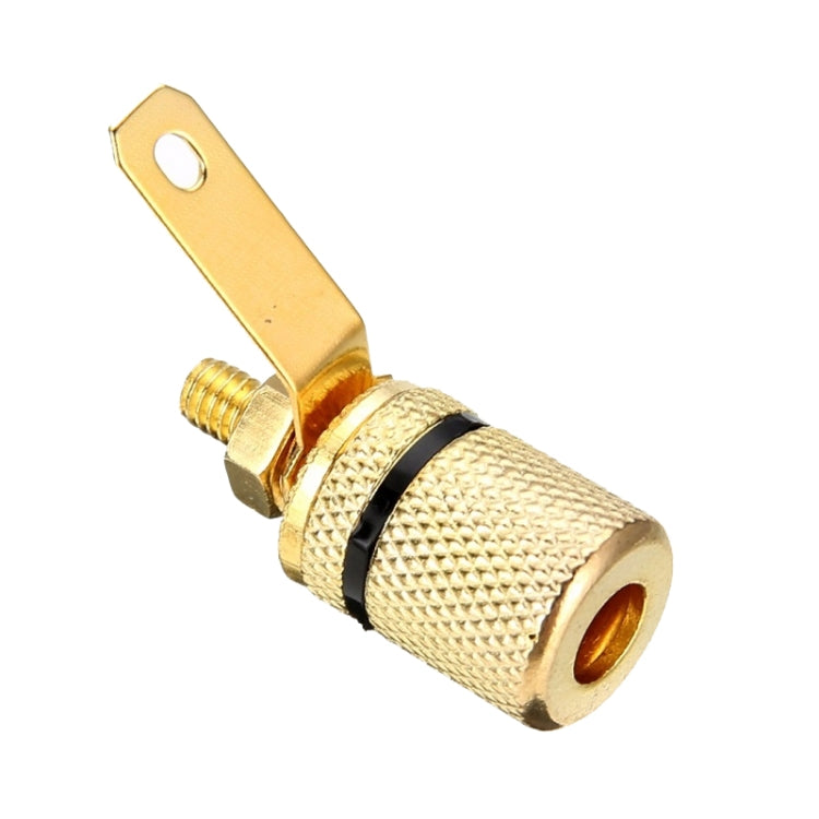 10pcs Speaker Gold-plated 4MM Banana Plug Terminal(306) - Terminal connectors by PMC Jewellery | Online Shopping South Africa | PMC Jewellery