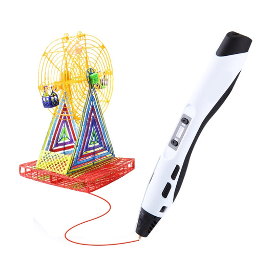 SL-300  3D Printing Pen 8 Speed Control High Temperature Version Support PLA/ABS Filament With US Plug(Black and White) - 3D Printer by PMC Jewellery | Online Shopping South Africa | PMC Jewellery | Buy Now Pay Later Mobicred