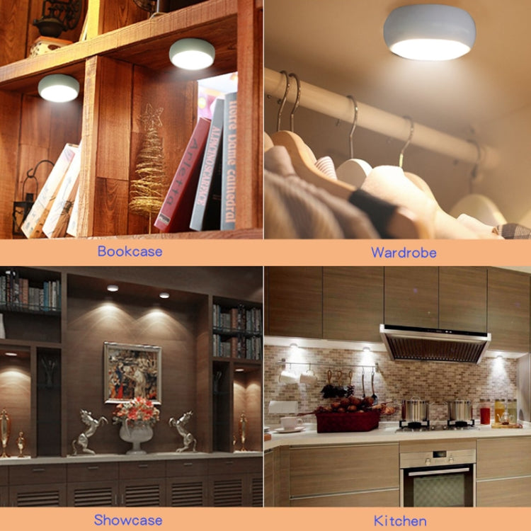 Ambience Pat Light Bedside Eye Protection Night Light, Color: RGBW Color Light Battery(6pcs With 2 Remote Control) - Novelty Lighting by PMC TechLife | Online Shopping South Africa | PMC TechLife | Buy Now Pay Later Mobicred