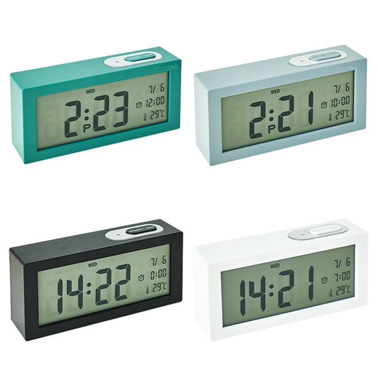 8890H Multifunctional Photosensitive Bedside Small Alarm Clock LCD Screen Digital Clock(White) - Alarm Clocks by PMc TechLife | Online Shopping South Africa | PMc TechLife | Buy Now Pay Later Mobicred