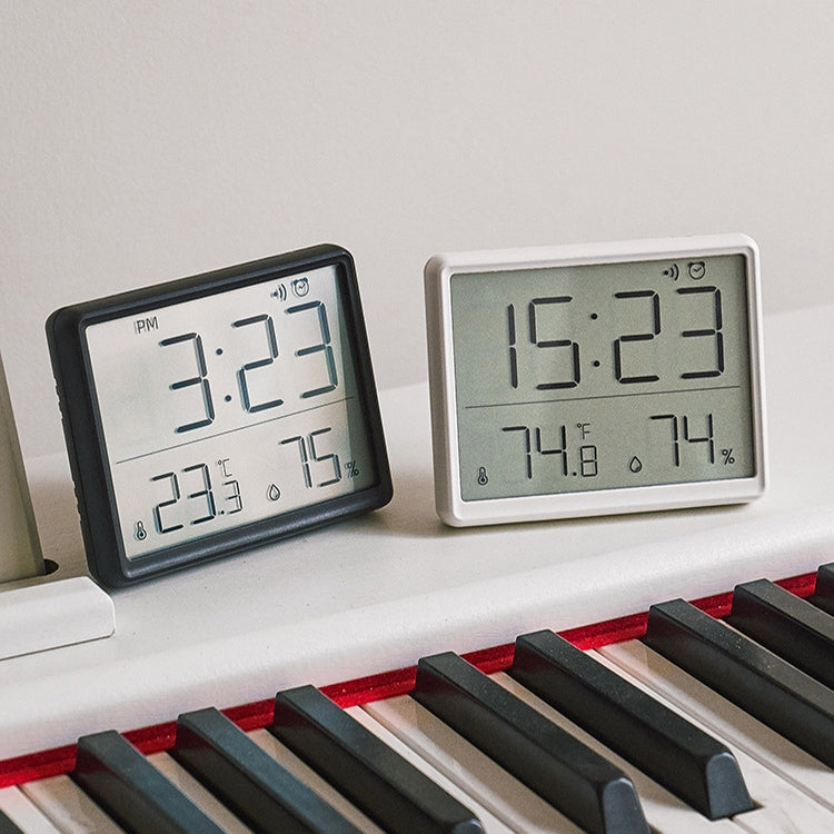 8218 Thin and Light Magnetic Wall-mounted LCD Temperature Electronic Digital Clock(White) - Alarm Clocks by PMc TechLife | Online Shopping South Africa | PMc TechLife | Buy Now Pay Later Mobicred
