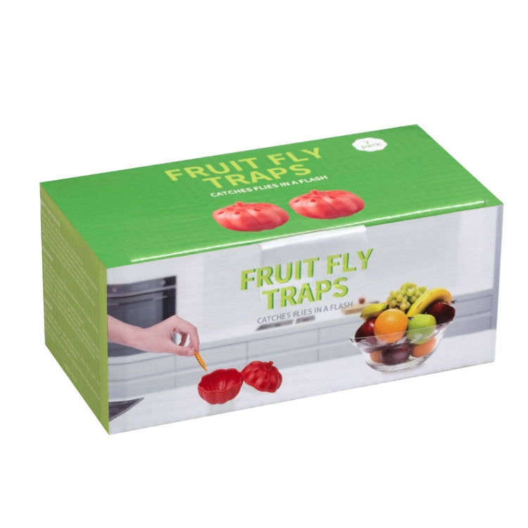 SK116 2pcs Small Pumpkin Fruit Fly Traps Fruit Flying Worm Catcher(Red) - Traps by PMC TechLife | Online Shopping South Africa | PMC TechLife | Buy Now Pay Later Mobicred