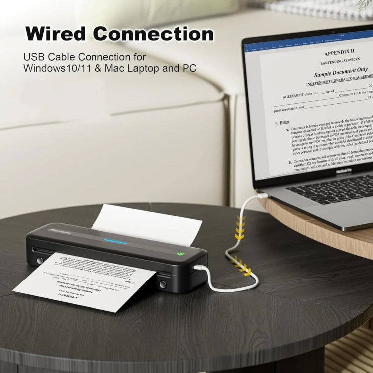 Phomemo M832 300dpi Wireless Thermal Portable Printer, Size: A4 Version(Purple) - free shipping - PMC TechLife - Order now!