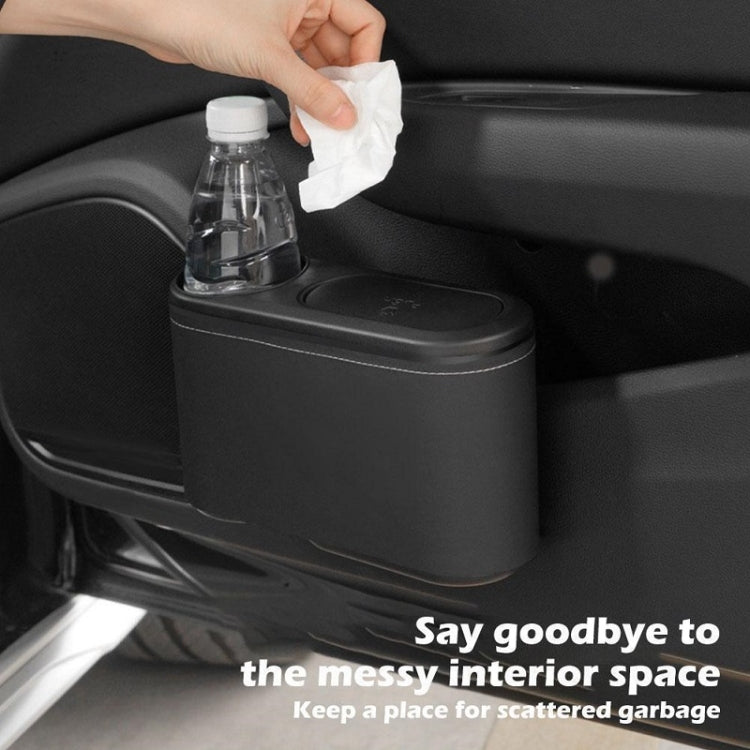 Car Seat Water Cup Holder Umbrella Storage Box Trash Can, Color: Brown Leather - Stowing Tidying by PMC TechLife | Online Shopping South Africa | PMC TechLife | Buy Now Pay Later Mobicred
