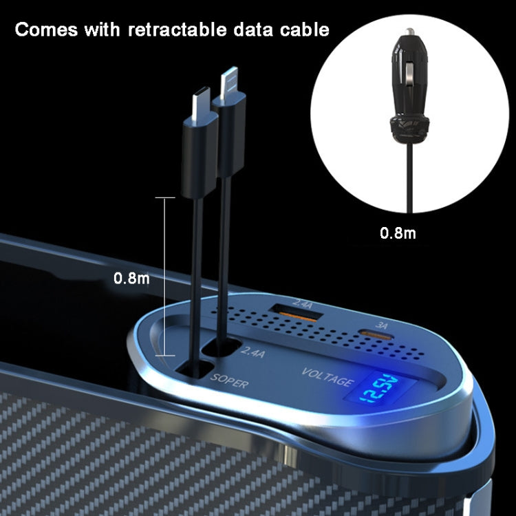 Vehicle Seat Gap Storage Box Organizer Front Seat Console Side Pocket ,Spec: No Wireless Charging Ordinary Wire - Stowing Tidying by PMC TechLife | Online Shopping South Africa | PMC TechLife | Buy Now Pay Later Mobicred